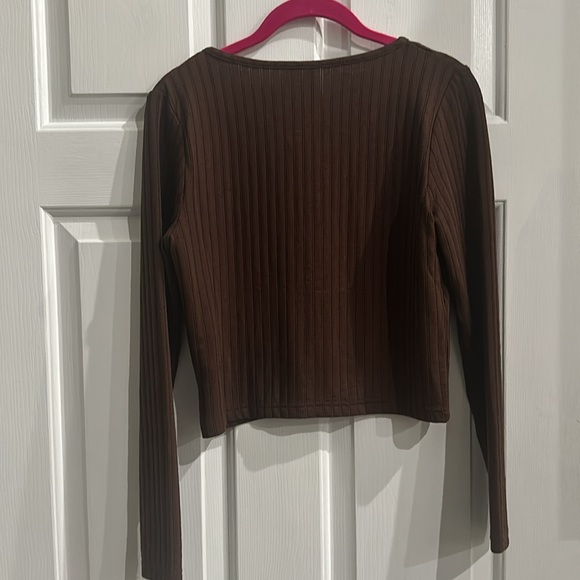 H&M Brown Ribbed Cardigan - Picture 6 of 6